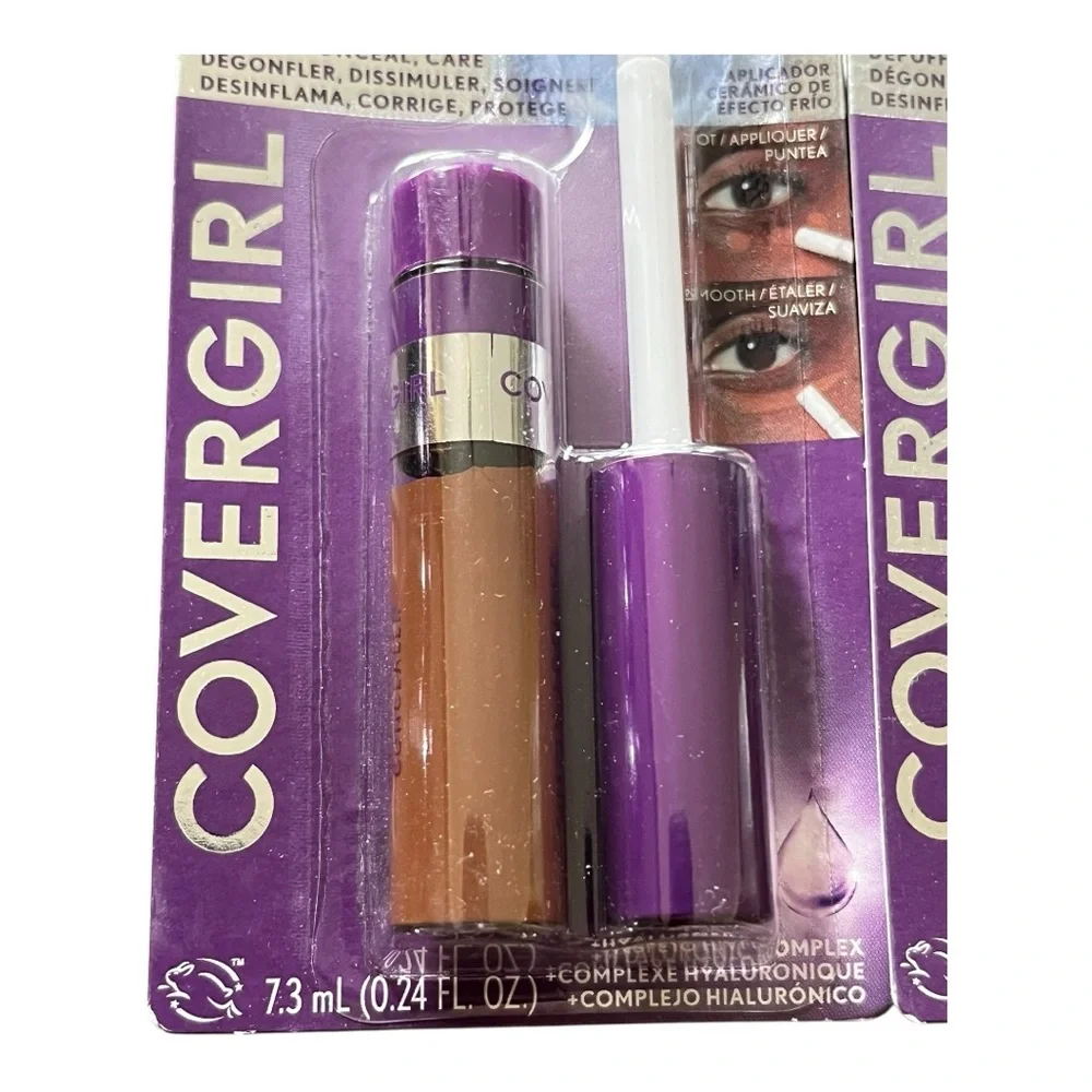 2 New Covergirl Simply Ageless Triple Action Concealers in shade 390 Espresso